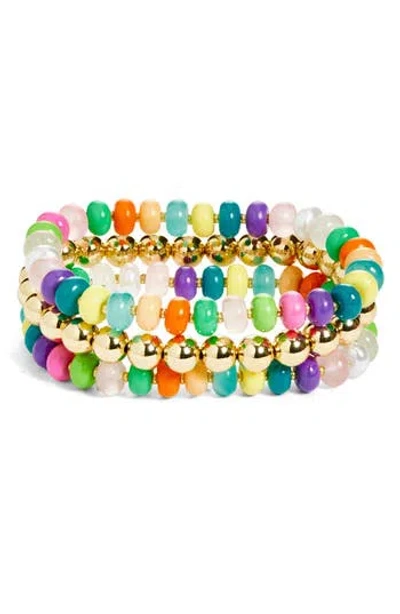 Leith Set Of 3 Beaded Stretch Bracelets