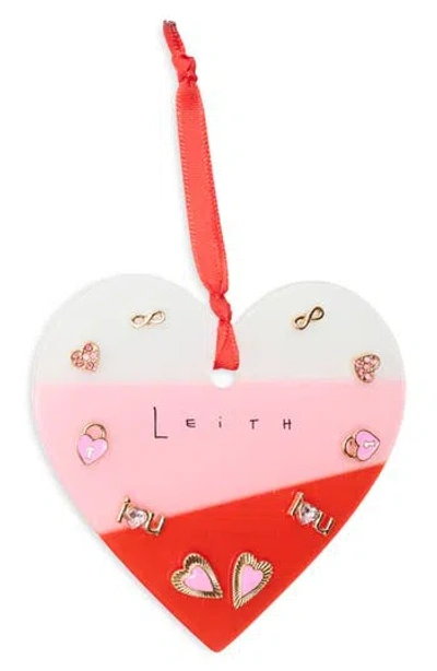 Leith Set Of 5 Assorted Stud Earrings In Gold