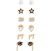Leith Set Of 6 Graduation Stud Earrings