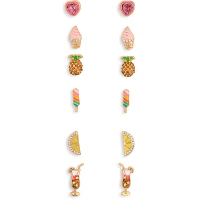 Leith Set Of 6 Sweet Stud Earrings