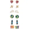 Leith Set Of 6 Teacher Stud Earrings