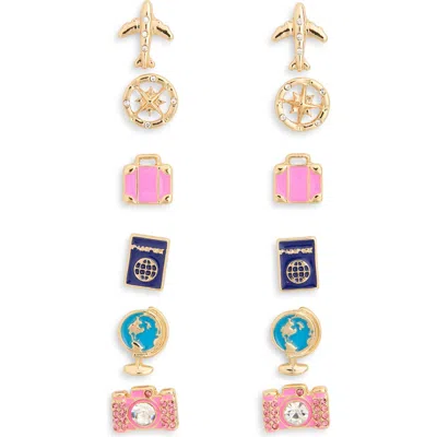 Leith Set Of 6 Travel Stud Earrings
