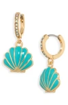 Leith Shell Drop Earrings In Pink