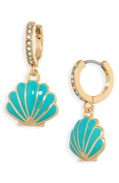 Leith Shell Drop Earrings In Pink