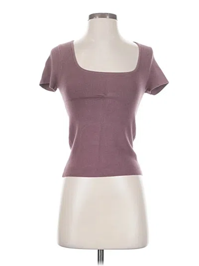 Pre-owned Leith Short Sleeve T-shirt In Purple