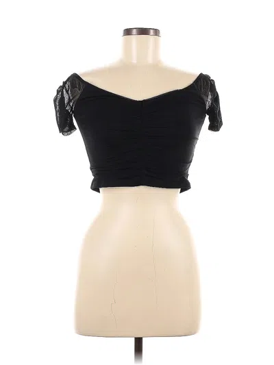 Pre-owned Leith Sleeveless Blouse In Black