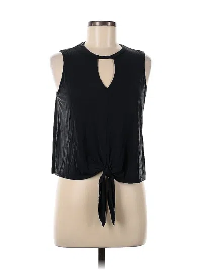 Pre-owned Leith Sleeveless Blouse In Black