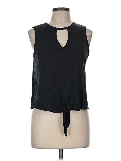 Pre-owned Leith Sleeveless Blouse In Black