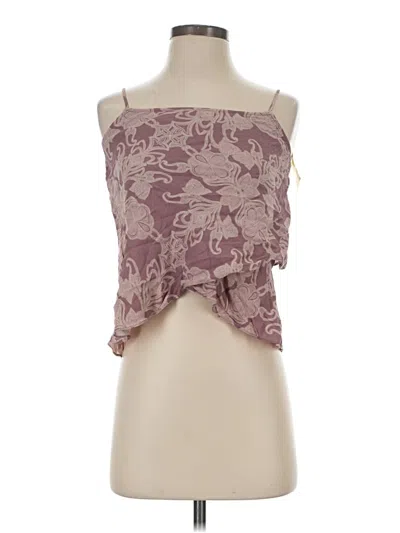Pre-owned Leith Sleeveless Blouse In Burgundy