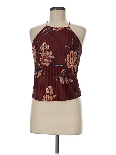 Pre-owned Leith Sleeveless Blouse In Burgundy