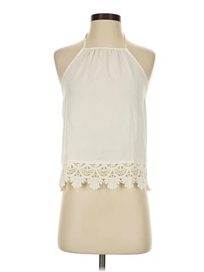 Pre-owned Leith Sleeveless Blouse In Ivory