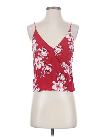 Pre-owned Leith Sleeveless Blouse In Red