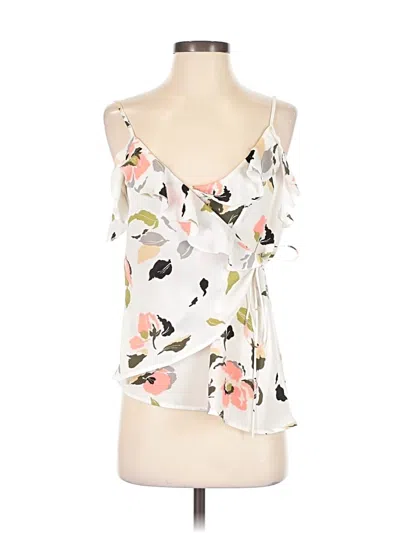 Pre-owned Leith Sleeveless Blouse In White