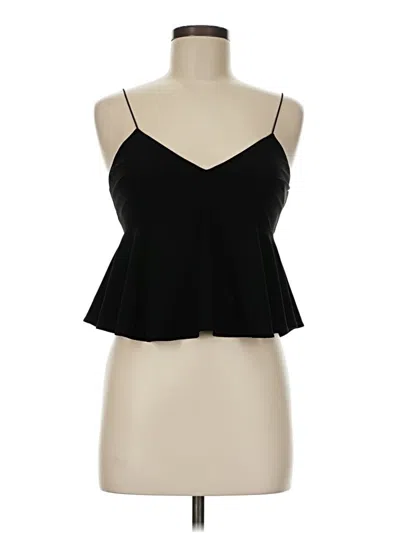 Pre-owned Leith Sleeveless Top Black Sweetheart Neckline Tops