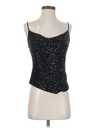 Pre-owned Leith Sleeveless Top Black Sweetheart Neckline Tops