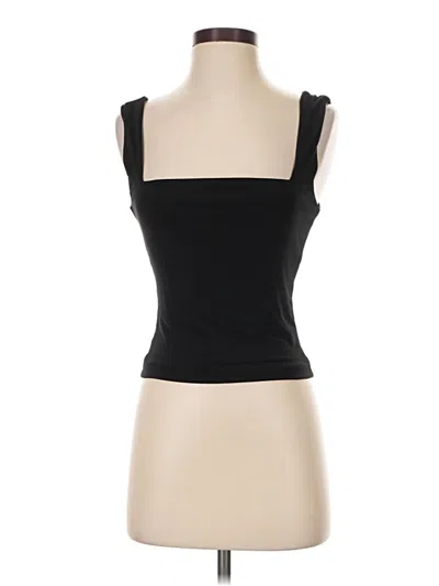 Pre-owned Leith Sleeveless Top Black Sweetheart Neckline Tops