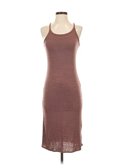 Pre-owned Leith Sleeveless Top Brown Halter Neckline Tops