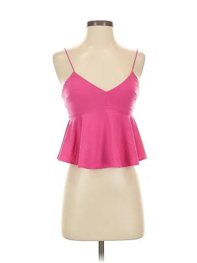 Pre-owned Leith Sleeveless Top Pink Sweetheart Neckline Tops