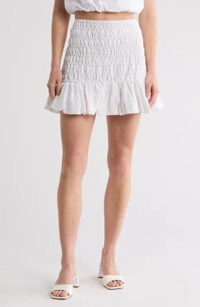 Leith Smocked Miniskirt