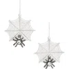 Leith Spiderweb Drop Earrings In Metallic