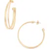 Leith Split Hoop Earrings In Gold