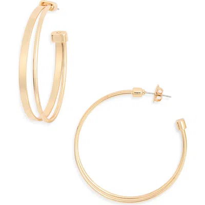 Leith Split Hoop Earrings In Gold
