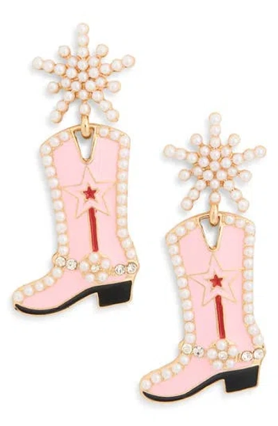 Leith Star Cowboy Boot Drop Earrings