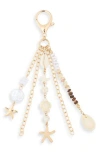 Leith Starfish Beaded Bag Charm In Multi