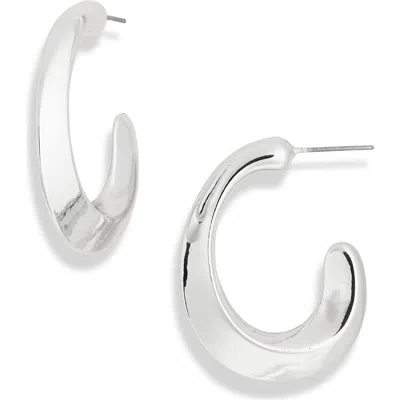 Leith Statement Hoop Earrings In Metallic
