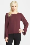 Leith Strap Back Tunic In Burgundy