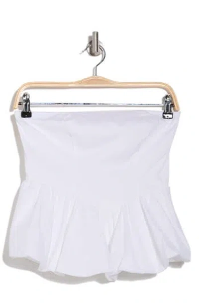 Leith Strapless Corset Bubble Hem Top
