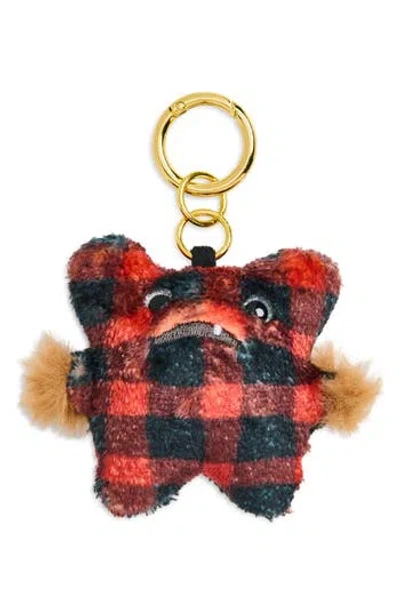 Leith Stuffed Monster Bag Charm In Red
