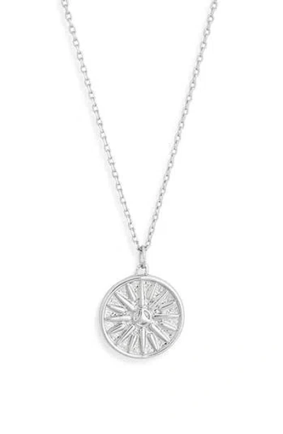 Leith Sun Disc Pendant Necklace