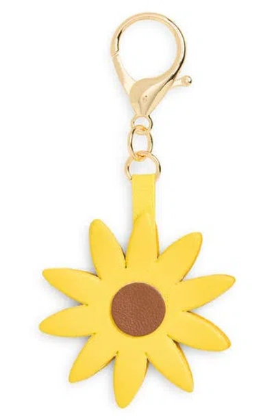 Leith Sunflower Bag Charm In Yellow