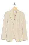 Leith Tailored Double Breasted Blazer In Neutral