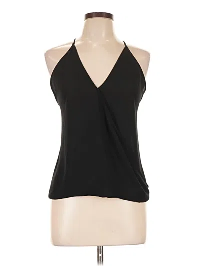 Pre-owned Leith Tank Top Black Halter Neckline Tops