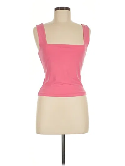 Pre-owned Leith Tank Top Pink Strapless Neckline Tops