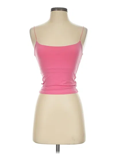Pre-owned Leith Tank Top Pink Strapless Neckline Tops