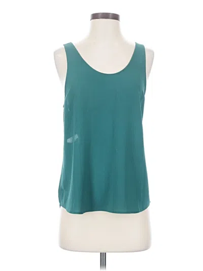 Pre-owned Leith Tank Top Teal Halter Neckline Tops
