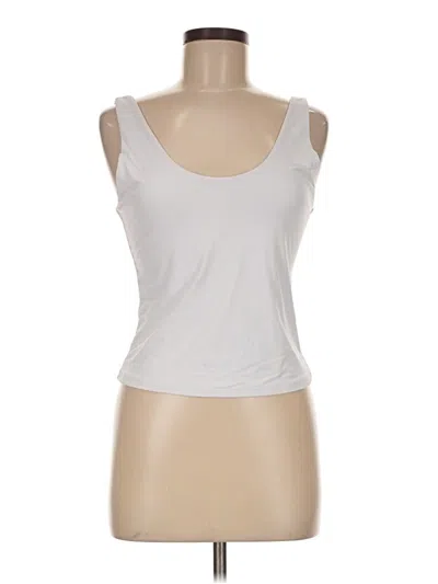 Pre-owned Leith Tank Top White Strapless Neckline Tops