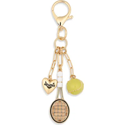 Leith Tennis Bag Charm In Gold