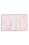 Leith The 12 Days Of Charms Advent Calendar Bracelet Set In Gold