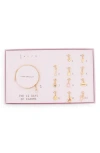 Leith The 12 Days Of Charms Advent Calendar Bracelet Set In Gold