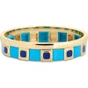 Leith Tile Bracelet & Bangle Set In Multi