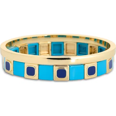 Leith Tile Bracelet & Bangle Set In Multi