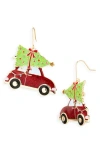 Leith Tree Car Drop Earrings In Gold