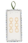 Leith Triple Drop Earrings In Gold