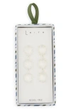 Leith Triple Drop Earrings In White