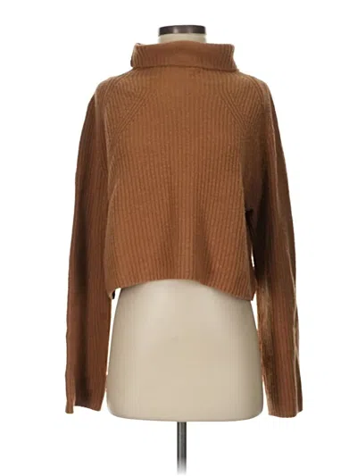 Pre-owned Leith Turtleneck Sweater In Brown