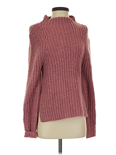 Pre-owned Leith Turtleneck Sweater In Burgundy